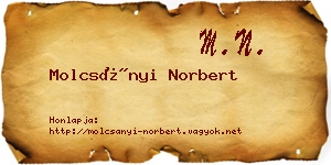 Molcsányi Norbert névjegykártya
